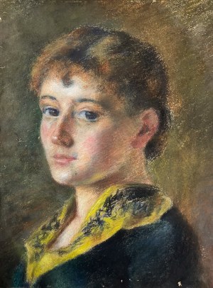 Ewa LORENTOWICZ (?)(XIX w.), Portret młodej kobiety - przypisywany