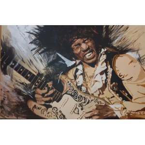 Małgorzata Garbal, Jimi Hendrix, z cyklu Portrety (wg. Bruce Fleming)