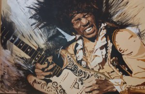 Małgorzata Garbal, Jimi Hendrix, z cyklu Portrety (wg. Bruce Fleming)