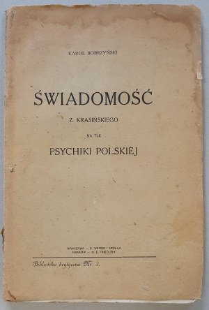 Bobrzyński K. - Świadomość Z. Krasiński sur fond de psyché polonaise, 1914