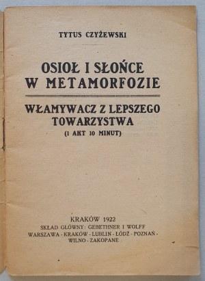 Czyżewski Tytus - Osel a slunce v metamorfóze, 1922