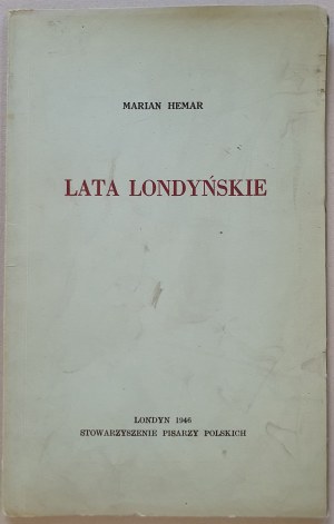 Hemar Marian - Lata Londyńskie, 1946