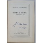 Iwaszkiewicz J. - Warkocz Jesieni, 1954 [autograf i zaproszenie Zw. Lit. Pol. w Poznaniu)