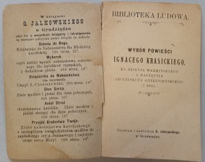 Krasicki Ignacy - Selection of novels, before 1902 [ People's Library, Grudziadz].