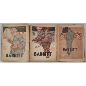 Lewis Sinclair - Babbit. T.1 - 3, ok.1927 /okł. Stefan Norblin/