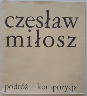 Czesław Miłosz - Viaggio. Composizione, 1980 [Opr. Jan Straus, + invito].
