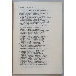 [Szpotański J.] Aleksander Oniegow - Caryca i zwierciadło, samizdat, lata 1970/80.