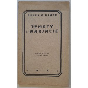 Winawer Bruno - Tematy i warjacje, 1921.