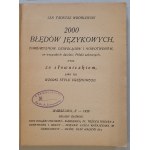Wróblewski J.T. - 2000 błędów językowych, barbaryzmów, dziwolągów...,1926 [Ks. Schoeneich]