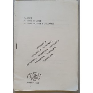 Zaleski-Isakowicz Tadeusz - Wspomnienia, drugi obieg, 1985