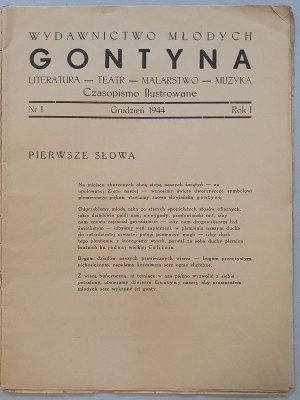 Gontyna 1944 nr 1 (i jedyny)