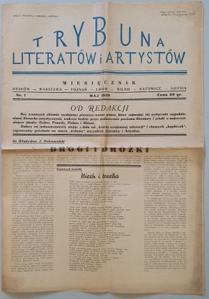 Trybuna Literatów i Artystów R.1938 nr 1