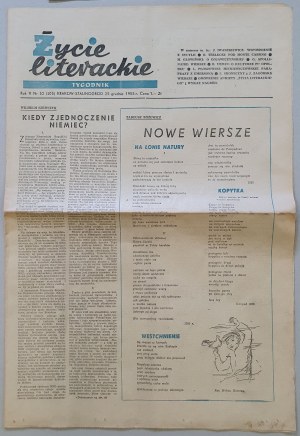 Życie Literackie 1955 no. 52 /Różewicz, Iwaszkiewicz/.