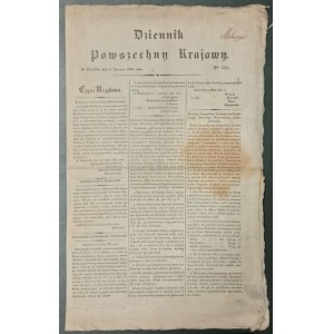 Dziennik Powszechny Krajowy nr 151 z 1831r. [Powstanie Listopadowe]