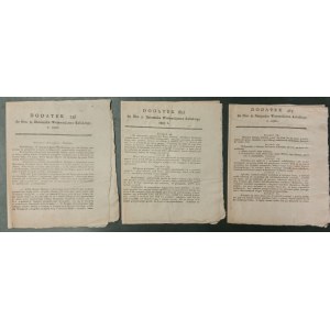 Dziennik Urzędowy Województwa Kaliskiego, 1826 , dodatki II-IV do nr 8, [Spis Wojskowy]