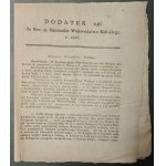 Dziennik Urzędowy Województwa Kaliskiego, 1826 , dodatki II-IV do nr 8, [Spis Wojskowy]
