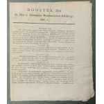 Dziennik Urzędowy Województwa Kaliskiego, 1826 , dodatki II-IV do nr 8, [Spis Wojskowy]