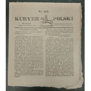 Kuryer Polski, nr 585 z 2.08.1831. [Powstanie listopadowe, rozkazy dzienne Skrzyneckiego]