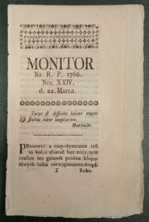 Monitor on R.P. 1766. nro. XXIV d. 22. marca