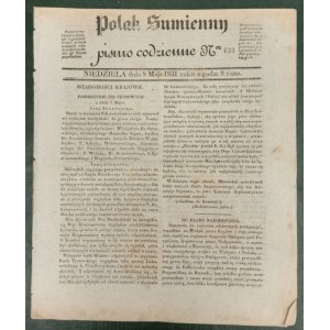Polak Sumienny, r.1831-nr 133. Powstanie listopadowe [z Parlamentu, Żydzi, R. Cichocki-zdrajca]