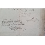 Umowa pracy dla akuszerki K. Szydłowskiej, 1869 [podpisał Leon Ludwik Sapieha]