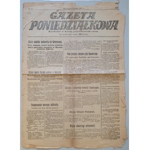 Gazeta Poniedziałkowa 8.XII.1919 - Złote polskie w Warszawie [numizmatyka?]