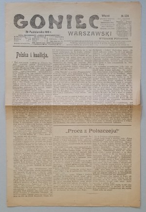 Goniec Warszawski. Morning edition R. 1918 No. 324
