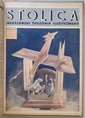 Stolica, a weekly newspaper. R.1948 vintage bound /panorama of Warsaw/.