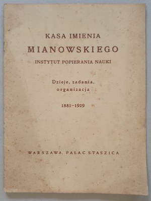 Kasa Imie Mianowskiego, [1930].