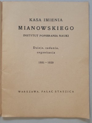 Kasa I im Mianowskiego, [1930].