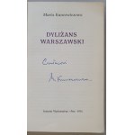 Kuncewiczowa Maria - Dyliżans Warszawski, 1974, autograf.