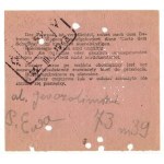 [Bilet] Miejskie zakłady Komunikacyjne w Warszawie, na 10 przejazdów tramwajami [1943]