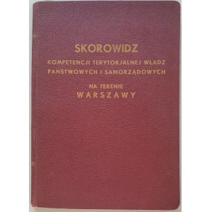 Skorowidz kompetencji terytorialnej władz państwowych i samorządowych, [1934, Piekarski]