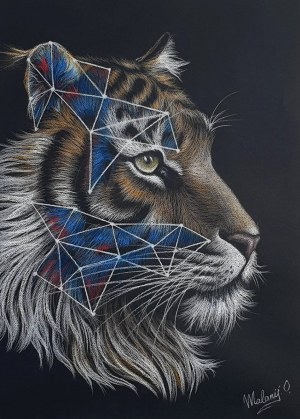 Oksana MALANIJ (b. 1980), Electric tiger, 2023