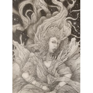 Paulina SZCZEPANIAK (née en 1989), Elle et les étoiles, 2023