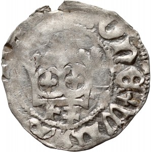 Władysław Jagiełło 1386-1434, półgrosz, Wschowa, sygnatura F‡