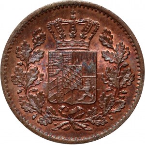 Germany, Bavaria, Maximilian II, Pfenning 1863, GHOST