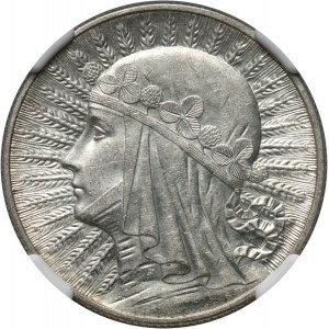 II RP, 5 zloty 1932 without mint mark, London, Head of a Woman