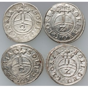 Allemagne, Bavière, Maximilien Ier, ensemble de pièces 2 krajcars sans date (1623), Munich, (4 pièces)