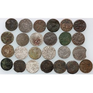 Polska / Europa, zestaw monet z XVII-XVIII wieku, (25 sztuk)