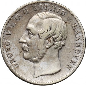 Germania, Hannover, Giorgio V, tallero 1855 B