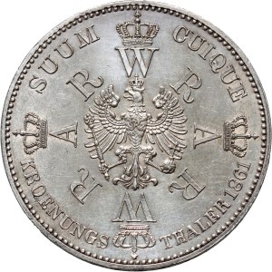 Germany, Prussia, Wilhelm I, Thaler 1861 A, Berlin