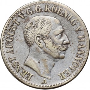 Germany, Hannover, Ernst August, Thaler 1848 A