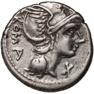 Roman Republic, L. Flaminius Chilo 109/108 BC, Denar, Rome