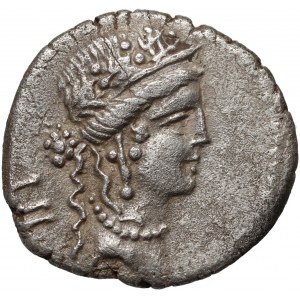 Roman Republic, Julius Caesar 48 BC, Denar, travelling military mint