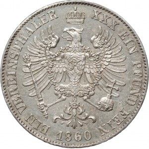 Germany, Prussia, Wilhelm I, Thaler 1860 A, Berlin
