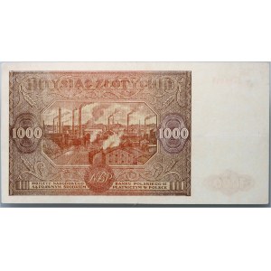 PRL, 1000 złotych 15.01.1946, seria B