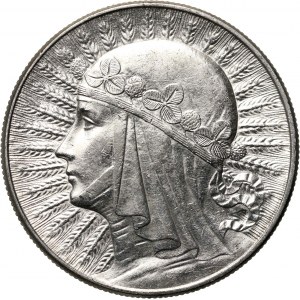 II RP, 10 zloty 1932, Varsovie, Tête de femme