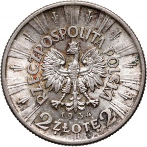 II RP, 2 złote 1934, Warszawa, Józef Piłsudski