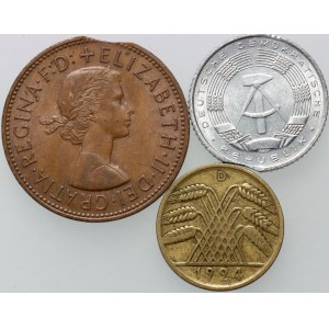 Europe, set of Mint Errors from 1924-1971, (3 pieces)